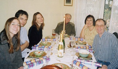 Erica and family Christmas 2000